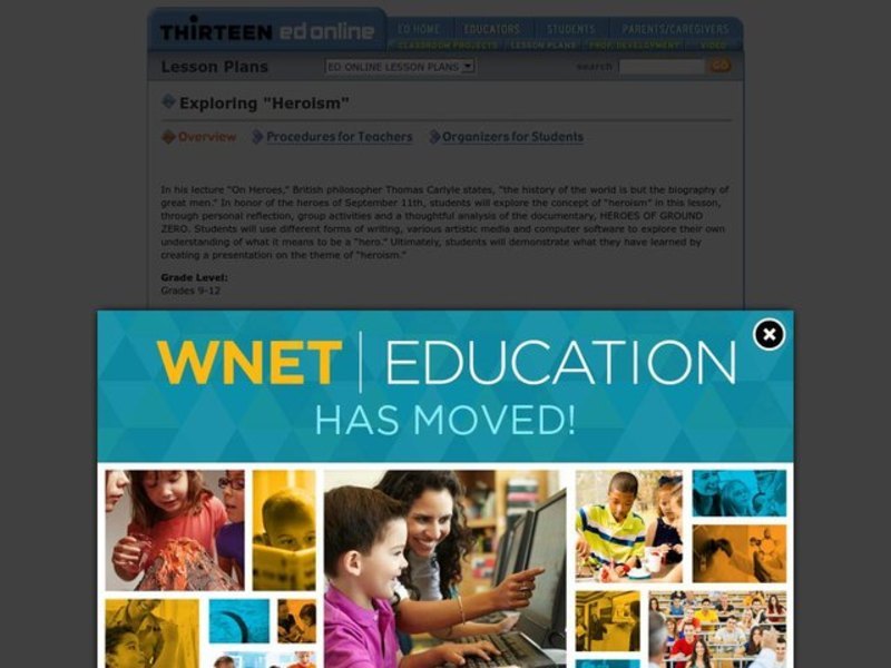 Exploring Heroism Lesson Plan