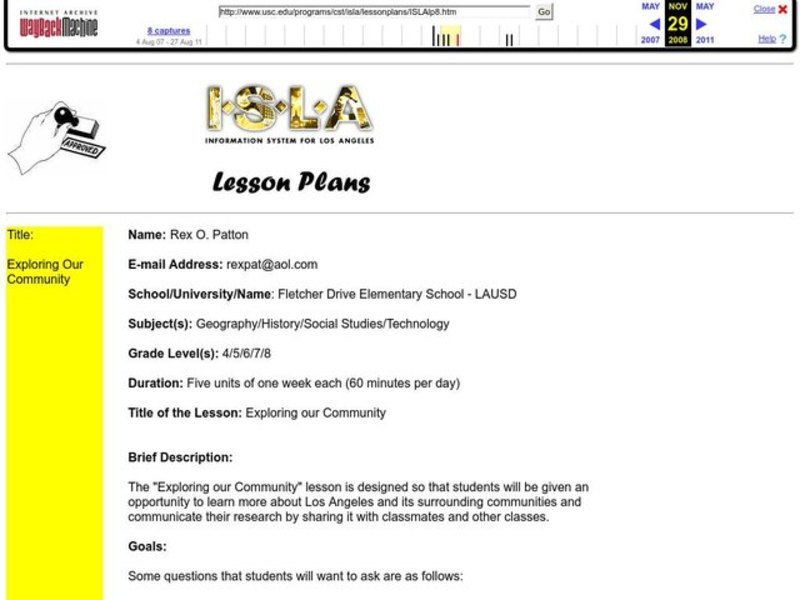 Exploring our Community Lesson Plan