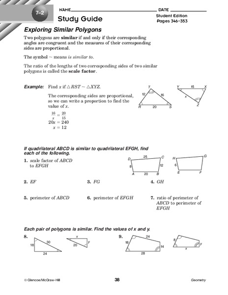 Exploring Similar Polygons Worksheet