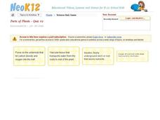 Parts of Plants Quiz #2 Interactive