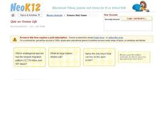 Oceans Life Quiz Interactive