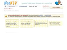 Quiz on Blood Interactive