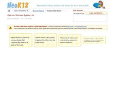 Nervous System Quiz #2 Interactive
