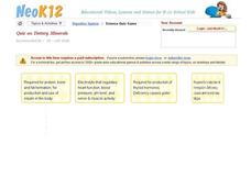 Dietary Minerals Quiz Interactive