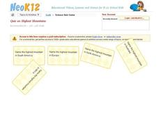 Highest Mountains-Quiz Interactive