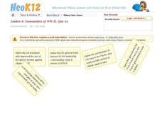 Leaders and Commanders of WWII-Quiz #2 Interactive