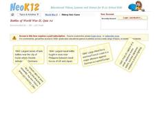 Battles of World War II Quiz #2 Interactive
