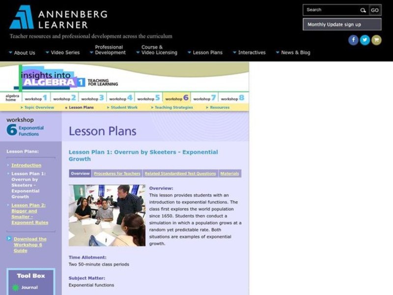 Exponential Growth Lesson Plan