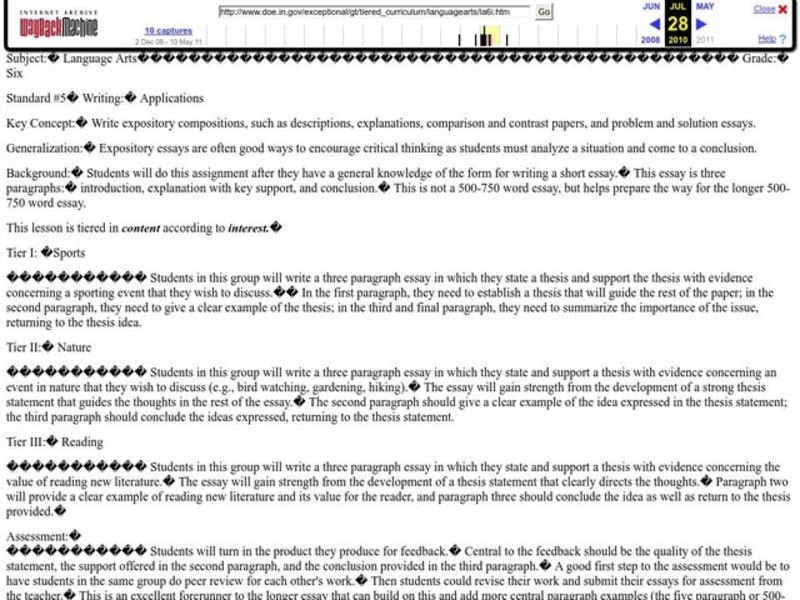 Expository Writing Lesson Plan