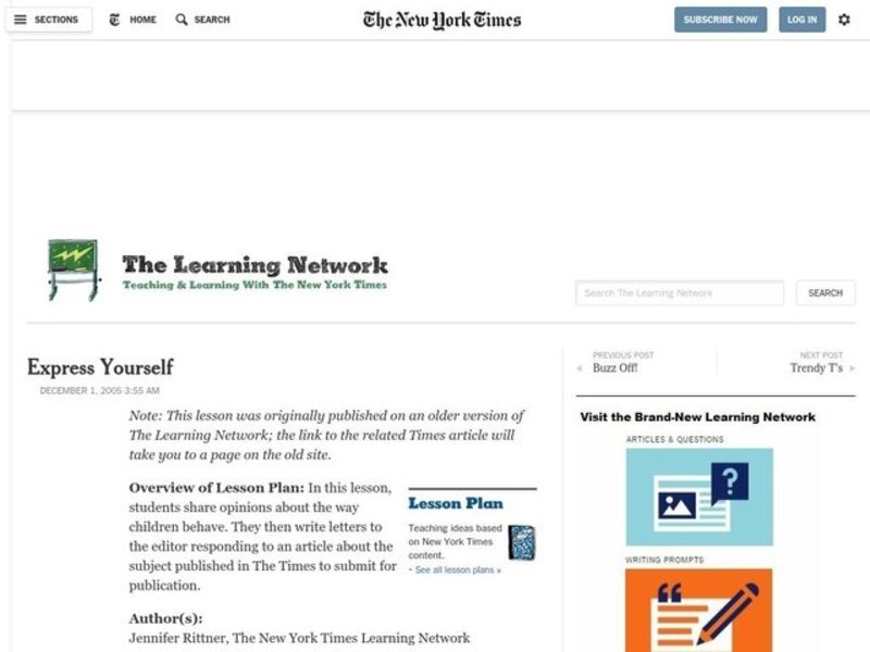 Express Yourself Lesson Plan