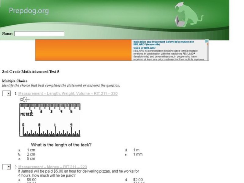 Grade 3 Math-Advanced 5 Interactive
