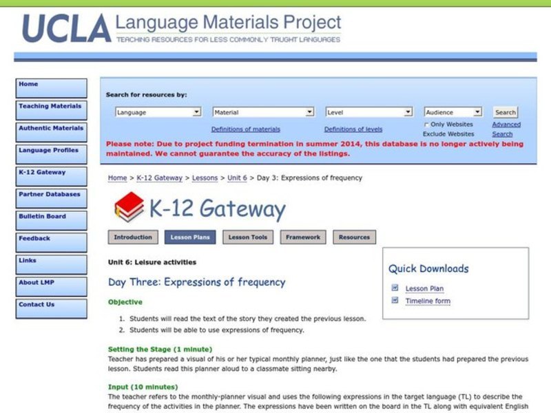 Expressions of Frequency Lesson Plan