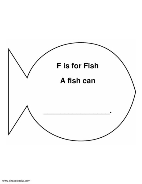 F is for Fish Worksheet