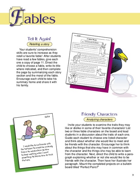 Fables Worksheet