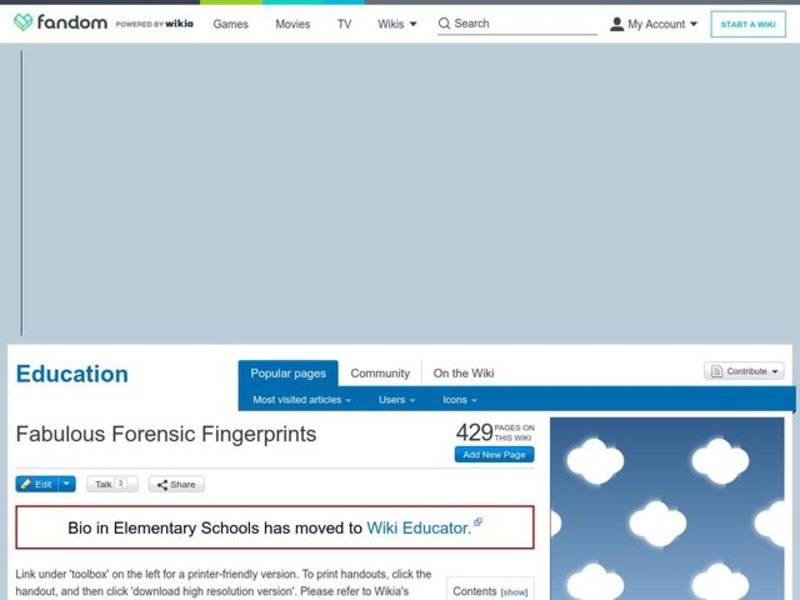 Fabulous Forensic Fingerprints Lesson Plan