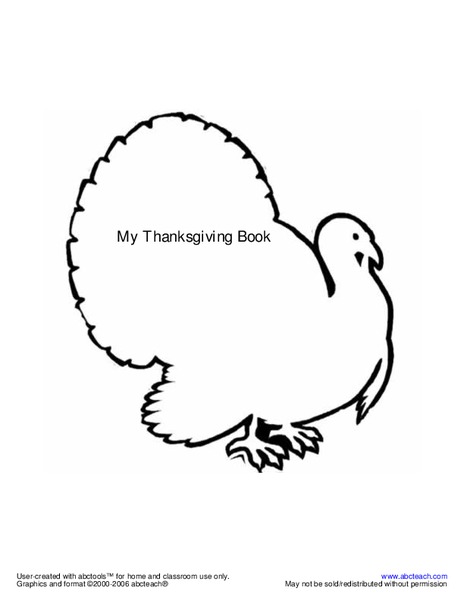 My Thanksgiving Book Interactive