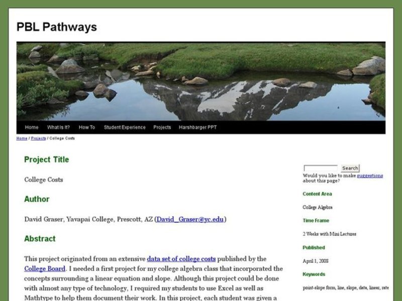 College Costs Activity