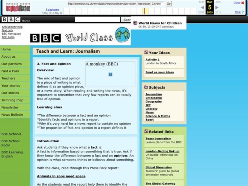 Fact and Opinion Lesson Plan