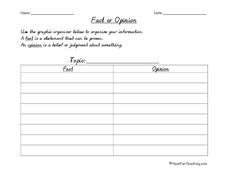 Fact or Opinion Lesson Plan
