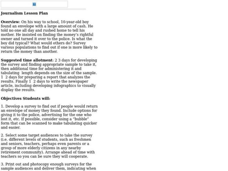 A Rewarding Endeavor Lesson Plan