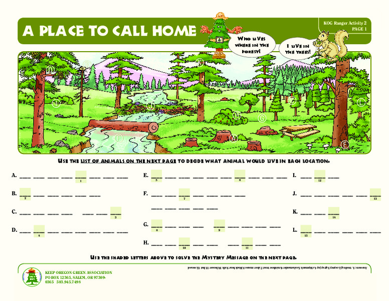 A Place to Call Home Worksheet