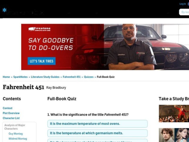 Fahrenheit 451 Quiz Interactive