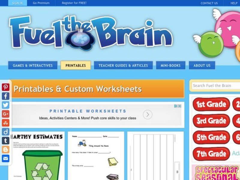 Fair Shares Worksheet