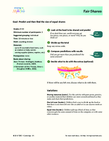 Fair Shares Lesson Plan