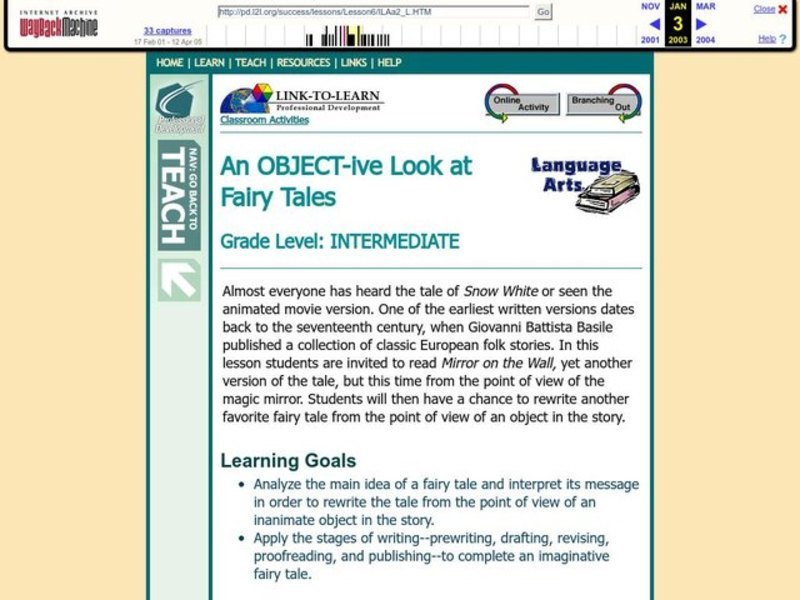 Fairy Tales Lesson Plan