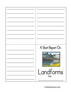 A Short Report On Landforms Printables