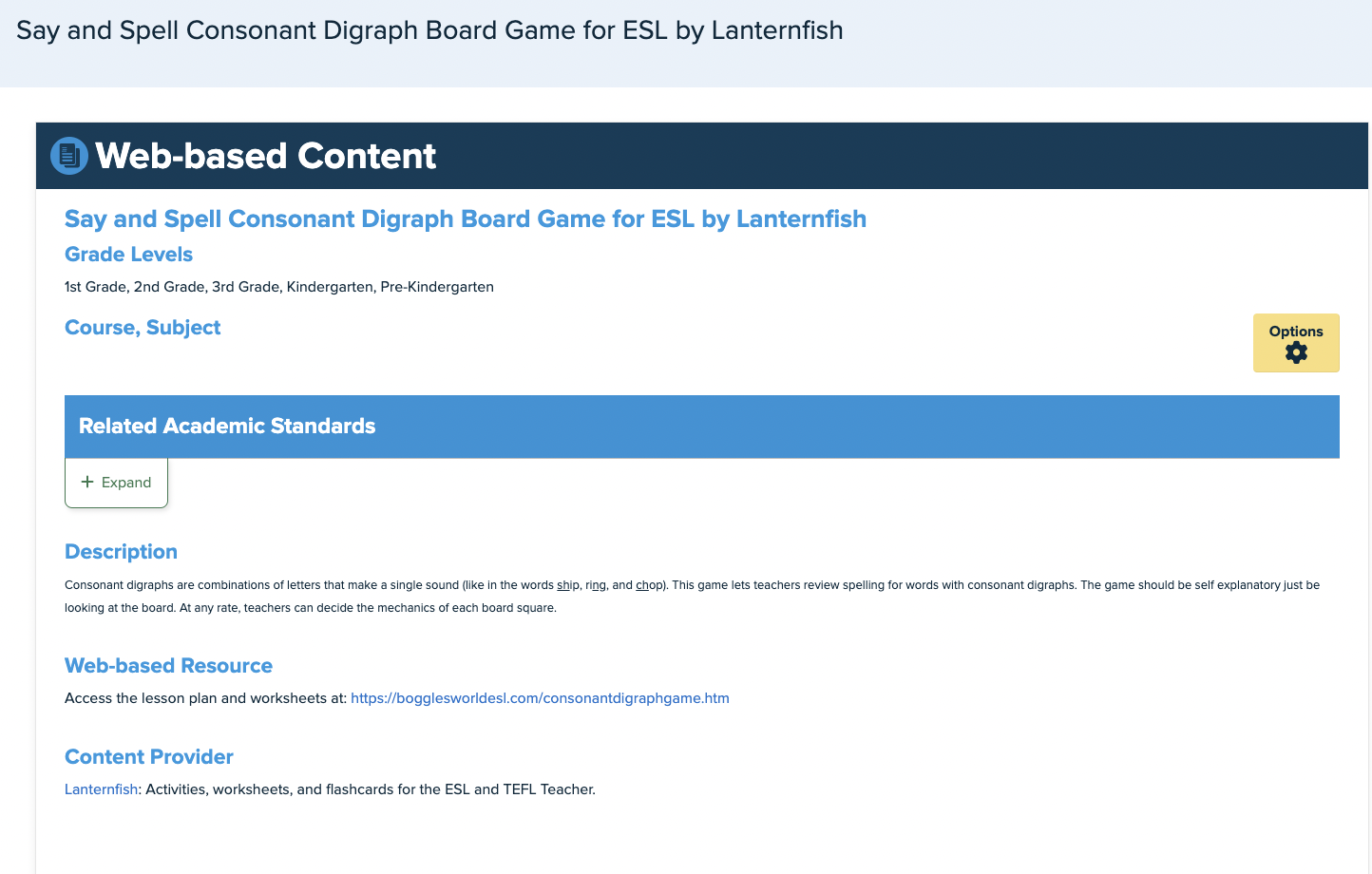 Say and Spell Consonant Digraph Board Game Lesson Plan