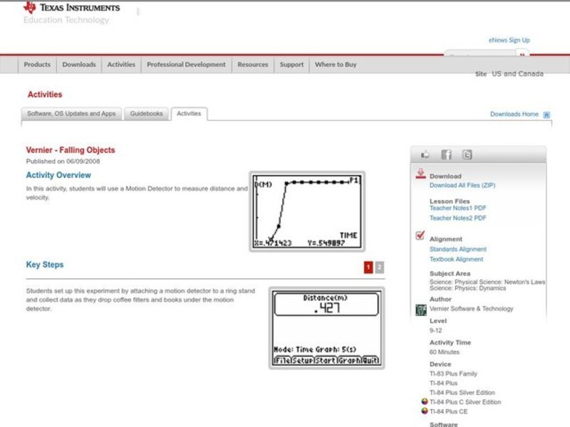 Falling Objects Lesson Plan