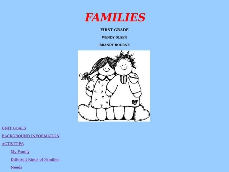 Families Lesson Plan