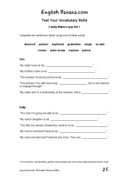 Family Matters Lesson Plan