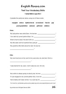 Family Matters 2 Lesson Plan