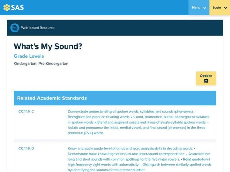 What's My Sound? Lesson Plan