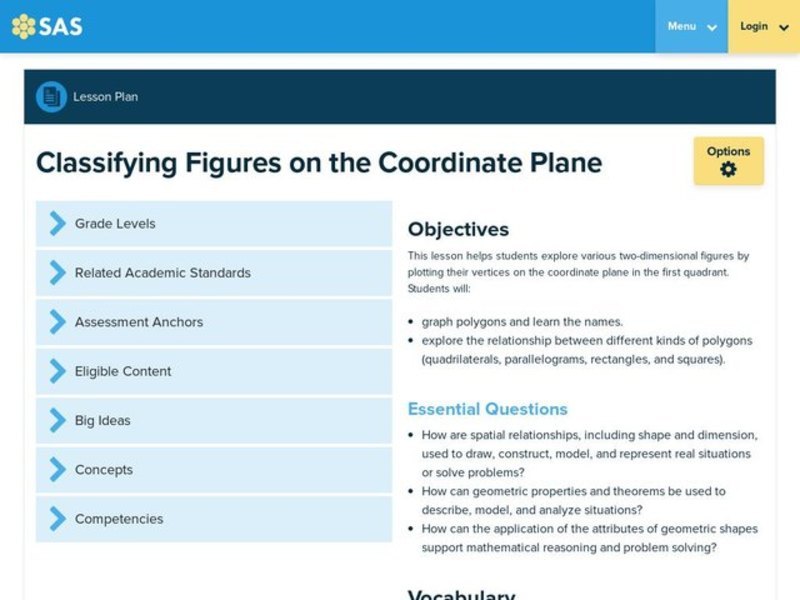 Classifying Figures on the Coordinate Plane Lesson Plan
