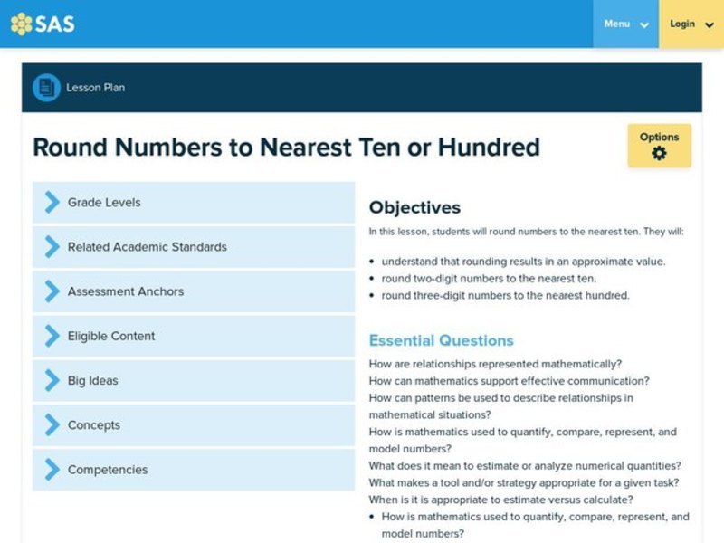 Round Numbers to Nearest Ten or Hundred Lesson Plan