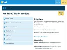 Wind and Water Wheels Lesson Plan