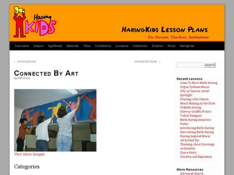 Connected by Art Lesson Plan
