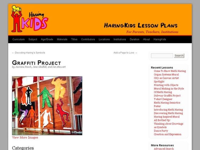 Graffiti Project Lesson Plan