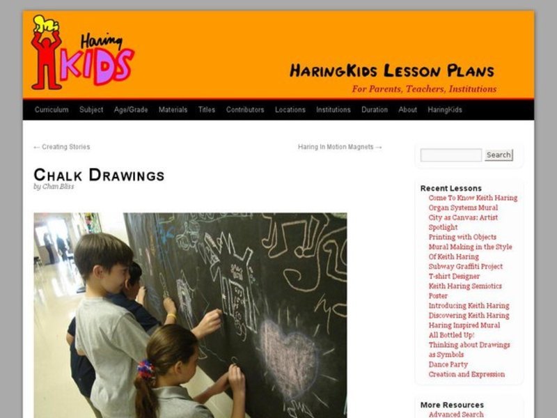 Chalk Drawings Lesson Plan