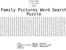 Family Pictures Worksheet