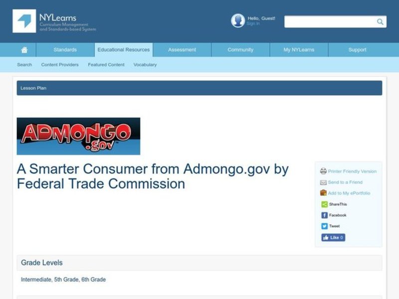 A Smarter Consumer Lesson Plan