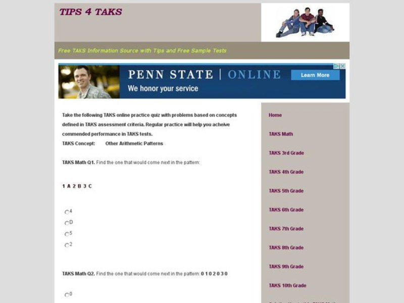 Other Arithmetic Patterns Interactive