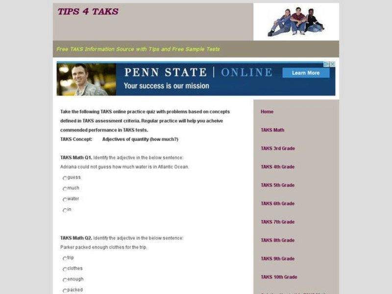 Adjectives Of Quantity (How Much?) Interactive