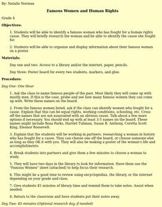 Famous Women and Human Rights Unknown Type