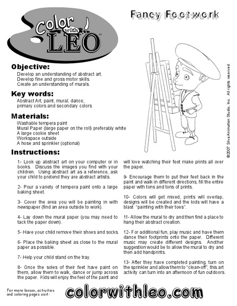 Fancy Footwork Worksheet