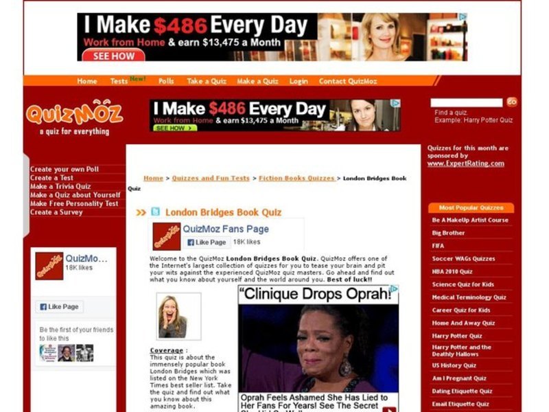 "London Bridges" Book Quiz Interactive