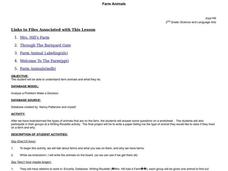 Farm Animals Lesson Plan
